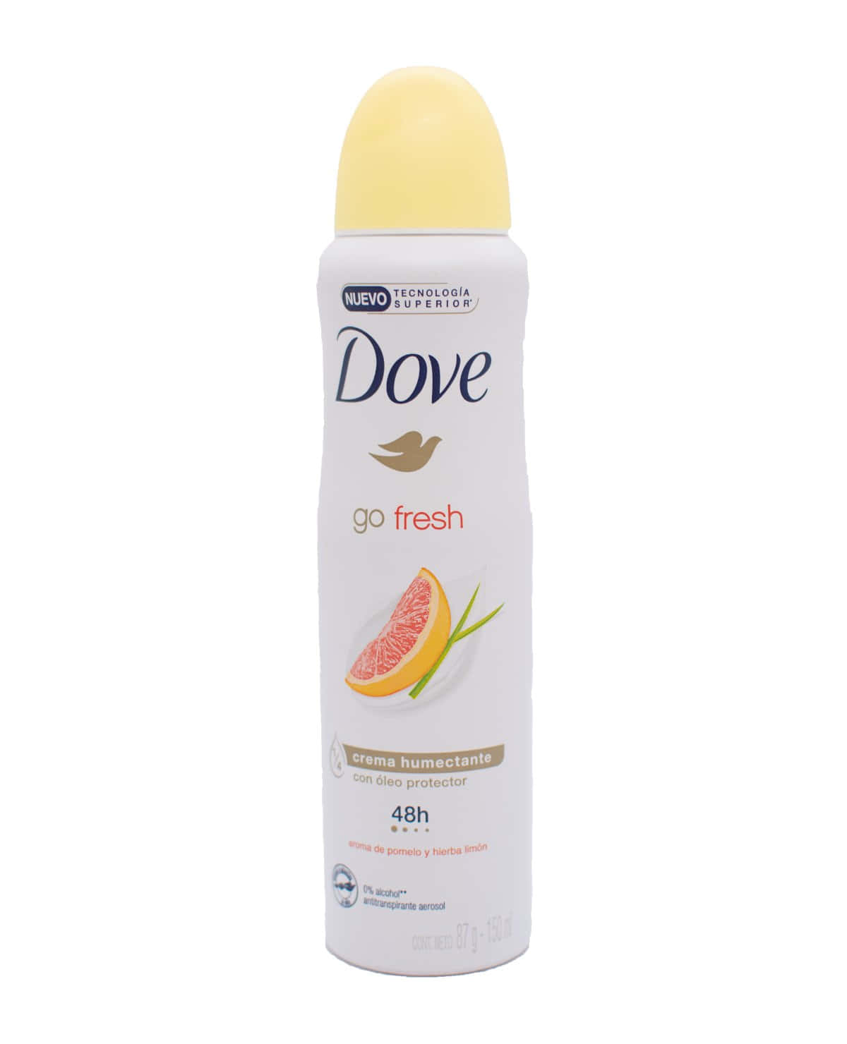 Antitranspirante Femenino Dove Pomelo y Limón Aerosol 150 Ml